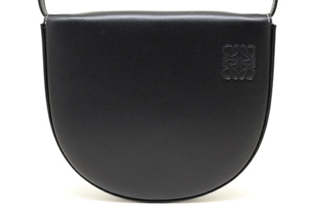 Loewe Heel Bag Shoulder Black Calfskin Crossbody